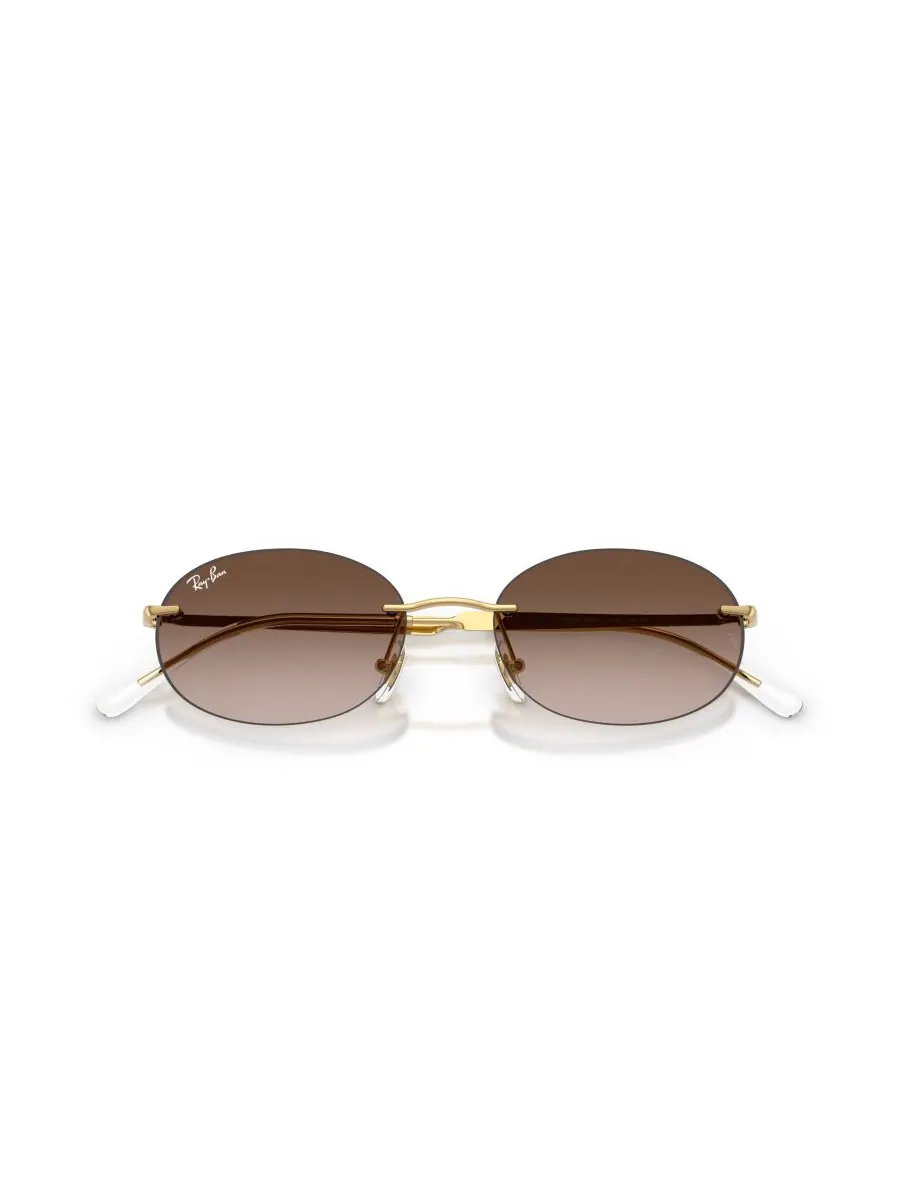 Солнцезащитные очки овальной формы унисекс, RB3767 Ray-Ban — изображение 3 из 5, золотистый