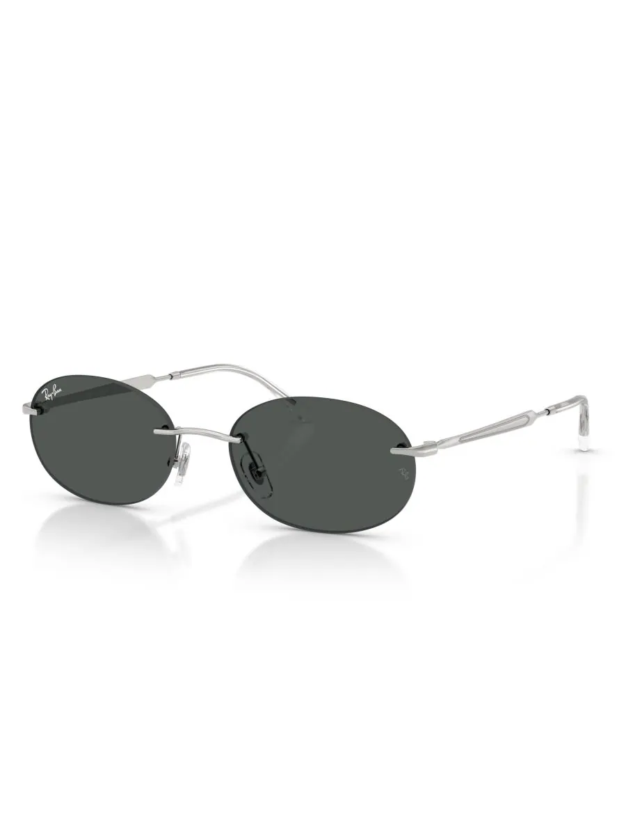 Солнцезащитные очки овальной формы унисекс Ray-Ban RB3767 Silver Gray — изображение 1 из 4, серебристый серый