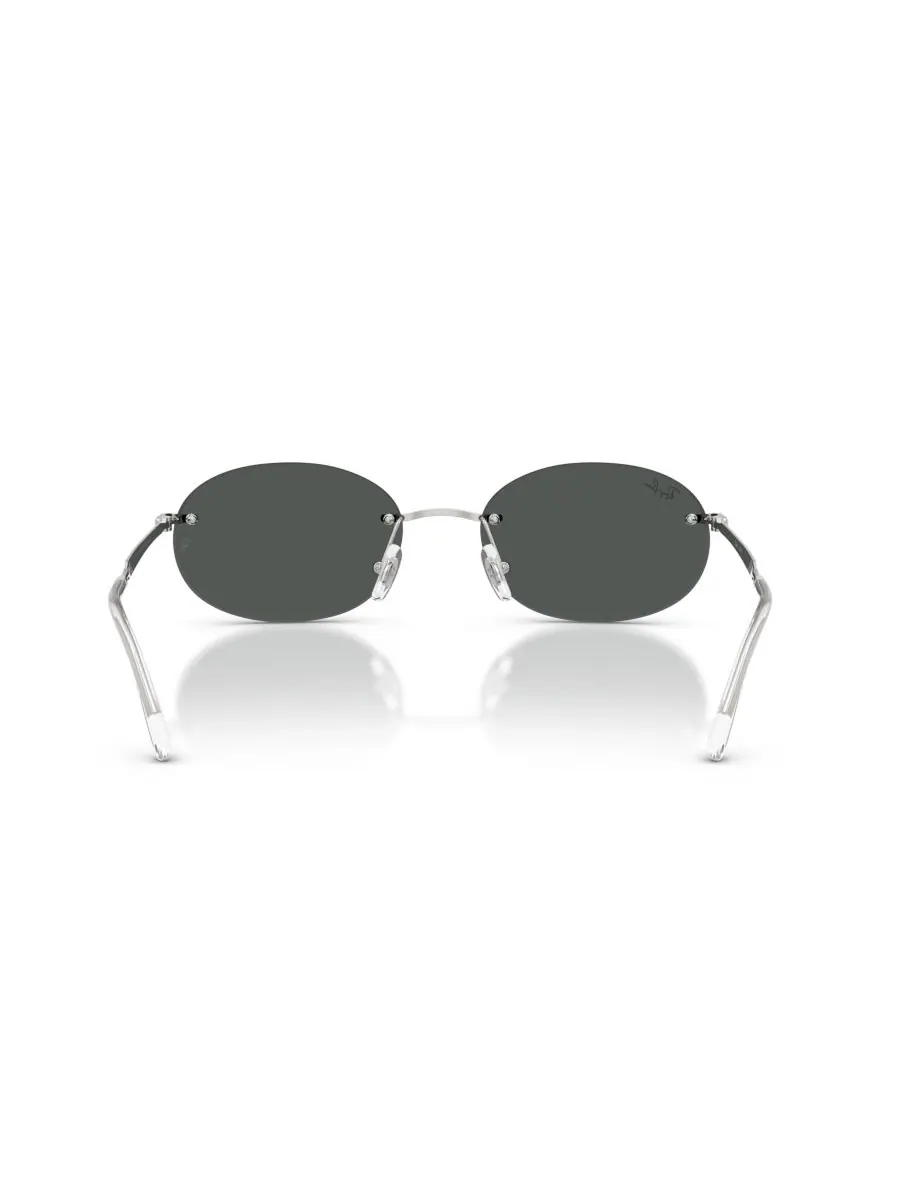 Солнцезащитные очки овальной формы унисекс Ray-Ban RB3767 Silver Gray — изображение 3 из 4, серебристый серый
