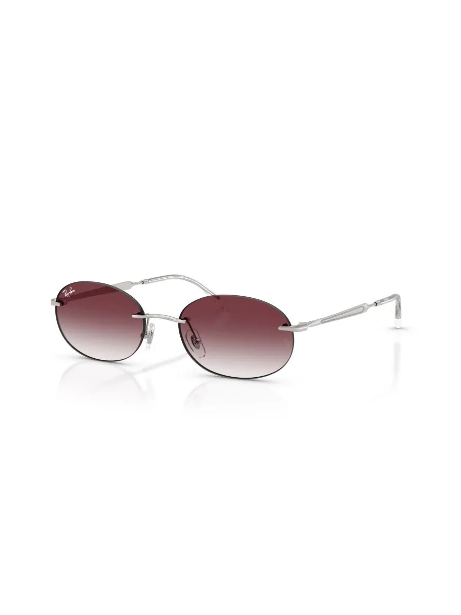 Солнцезащитные очки овальной формы унисекс, RB3767 Ray-Ban — изображение 1 из 5, серебряный