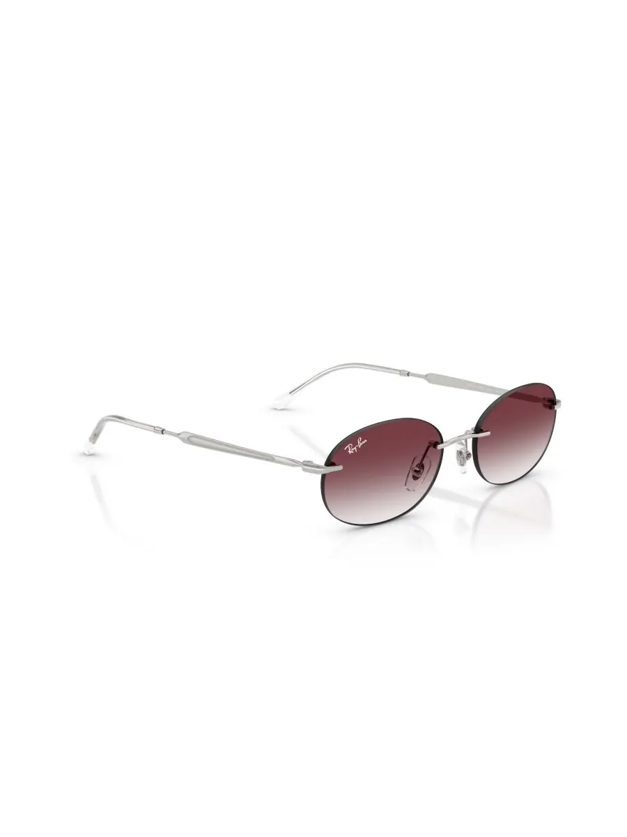 Солнцезащитные очки овальной формы унисекс, RB3767 Ray-Ban — изображение 2 из 5, серебряный