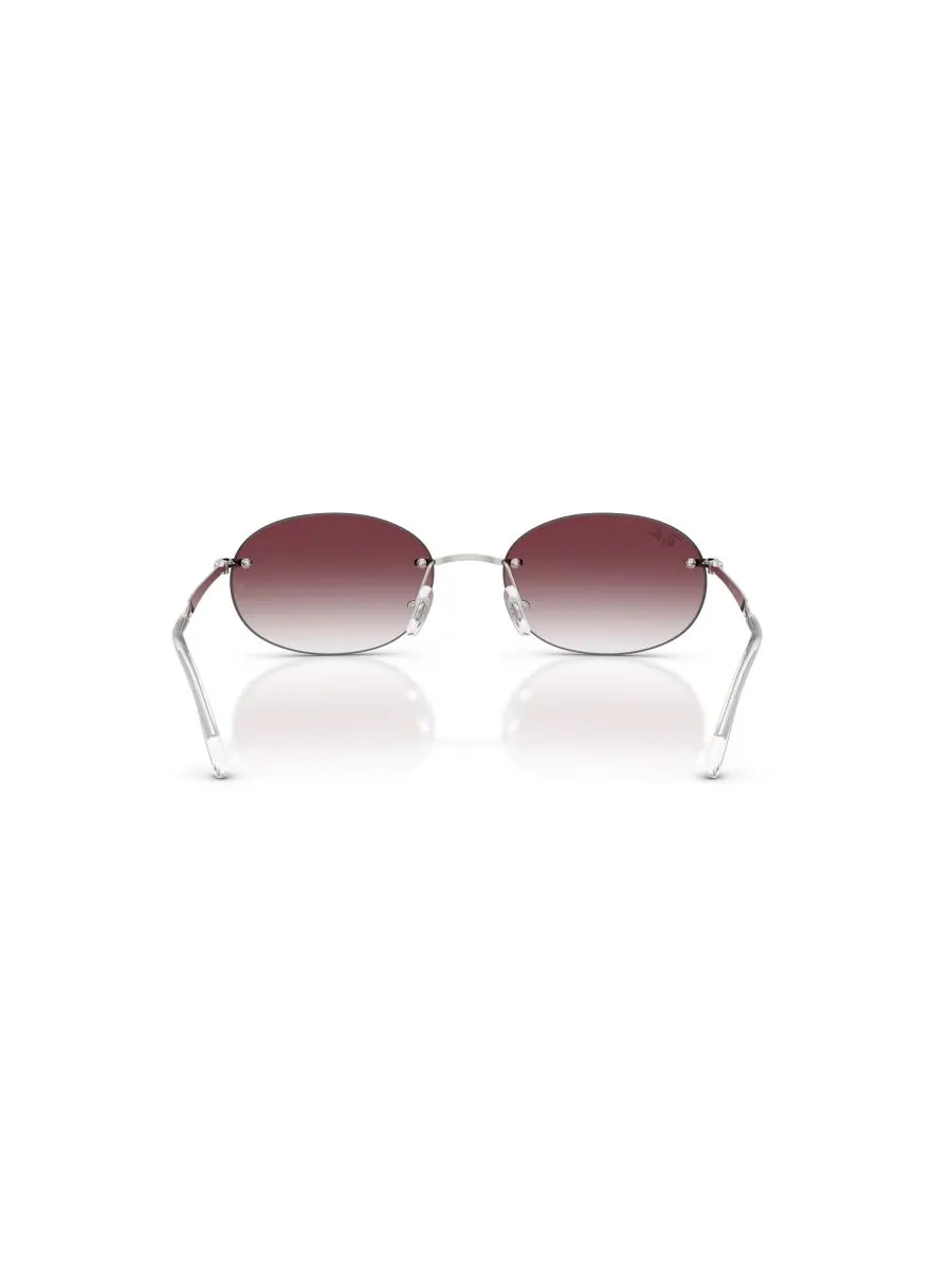 Солнцезащитные очки овальной формы унисекс, RB3767 Ray-Ban — изображение 4 из 5, серебряный