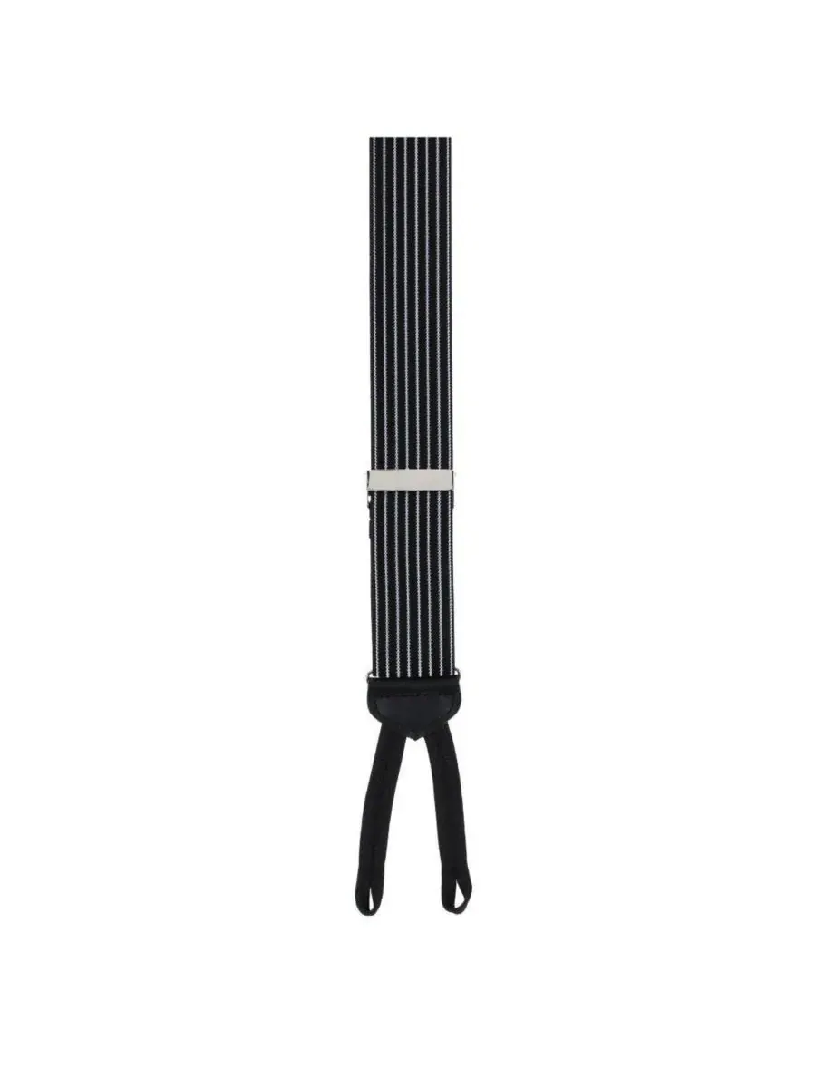 Мужские подтяжки Voltaire Chalk Stripe с эластичными концами TRAFALGAR — изображение 3 из 3, черный