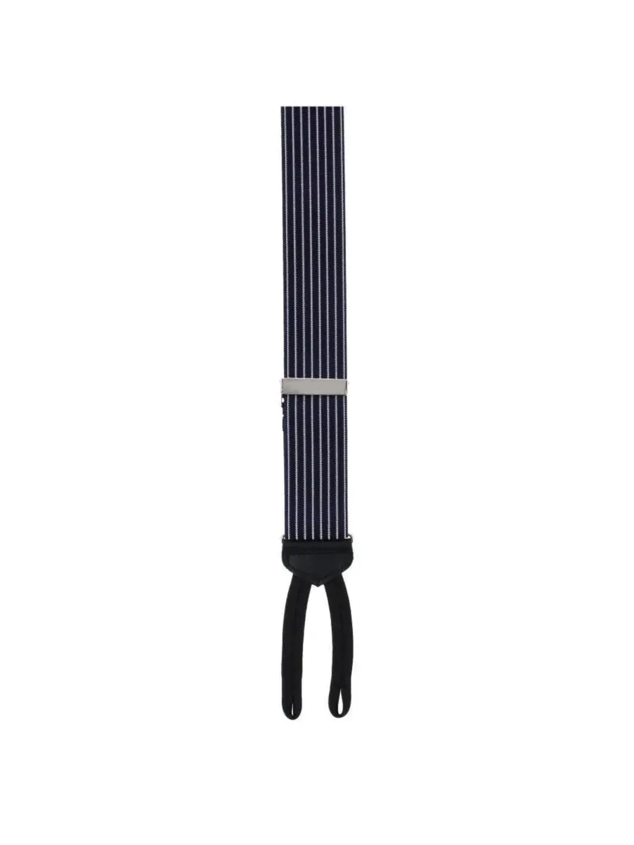 Мужские подтяжки Voltaire Chalk Stripe с эластичными концами TRAFALGAR — изображение 3 из 3, темно-синий