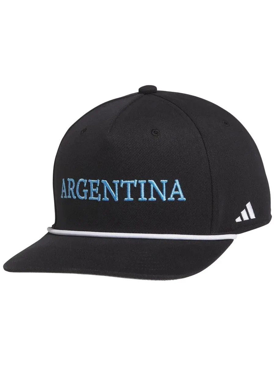 Мужская пятипанельная кепка Argentina Adidas — изображение 2 из 3, черный/синий