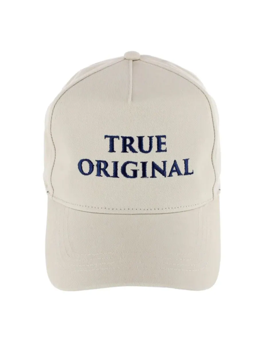 Мужская бейсболка True Original однотонного цвета Trafalgar — изображение 1 из 3, бежевый