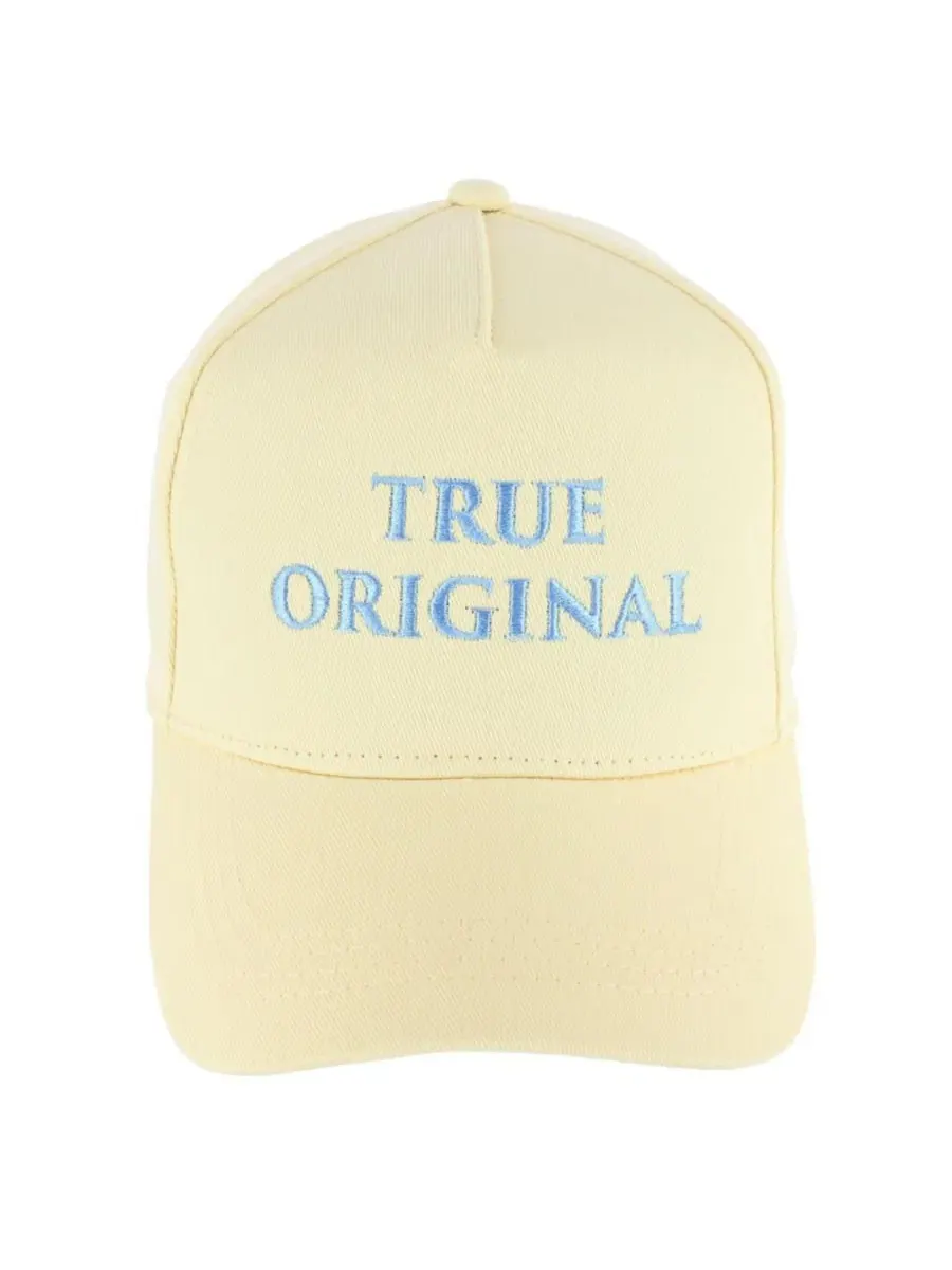 Мужская бейсболка True Original однотонного цвета Trafalgar — желтый