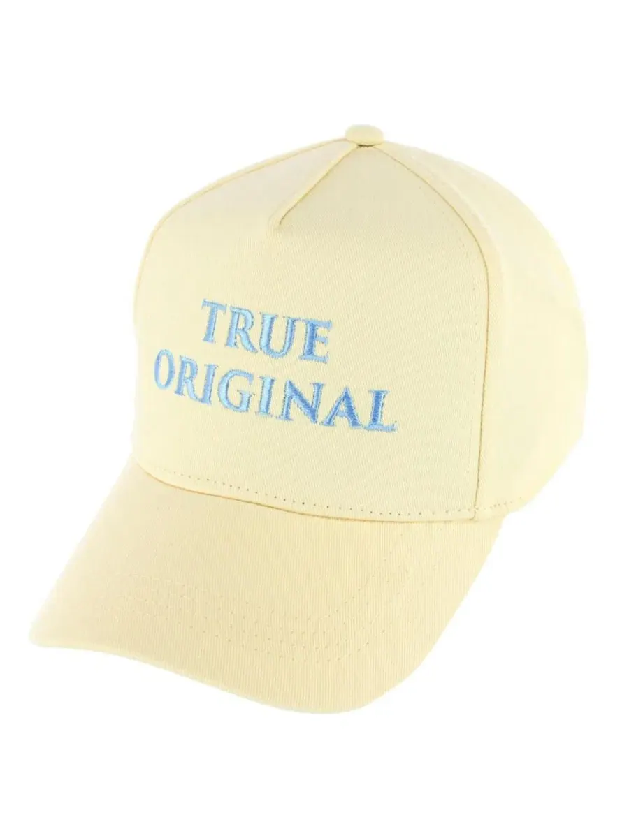 Мужская бейсболка True Original однотонного цвета Trafalgar — изображение 2 из 3, желтый