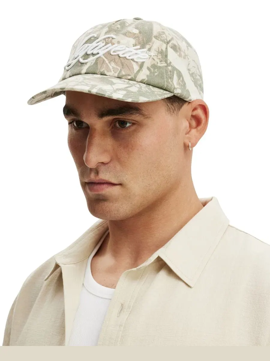 Кепка-пятипанелка с вышитым логотипом, Cotton On, Tree Camo Lafayette — изображение 5 из 7