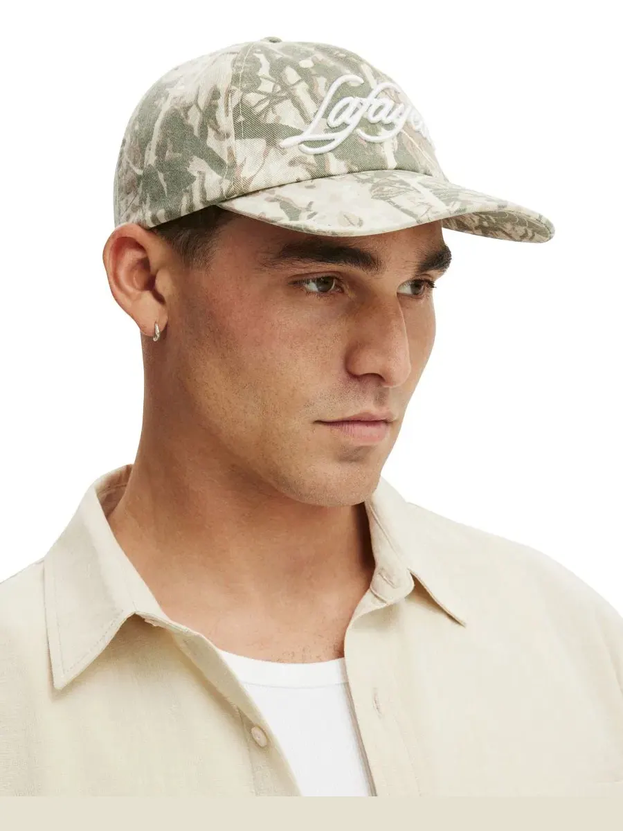 Кепка-пятипанелка с вышитым логотипом, Cotton On, Tree Camo Lafayette — изображение 6 из 7