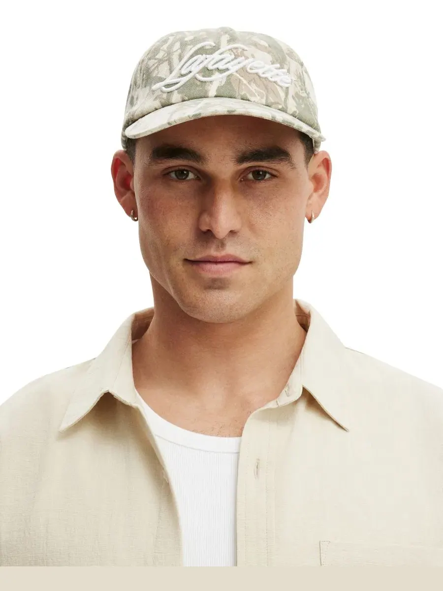 Кепка-пятипанелка с вышитым логотипом, Cotton On, Tree Camo Lafayette — изображение 7 из 7