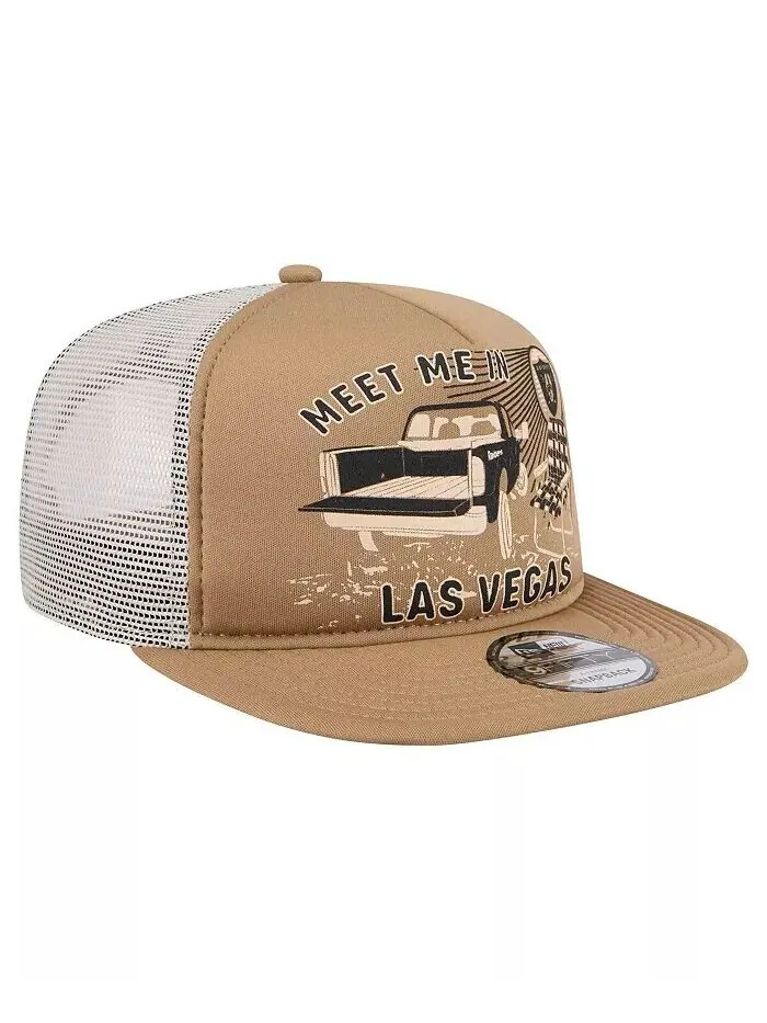 Мужская светло-коричневая кепка Snapback Las Vegas Raiders Meet Me 9FIFTY New Era — изображение 4 из 4, бежевый