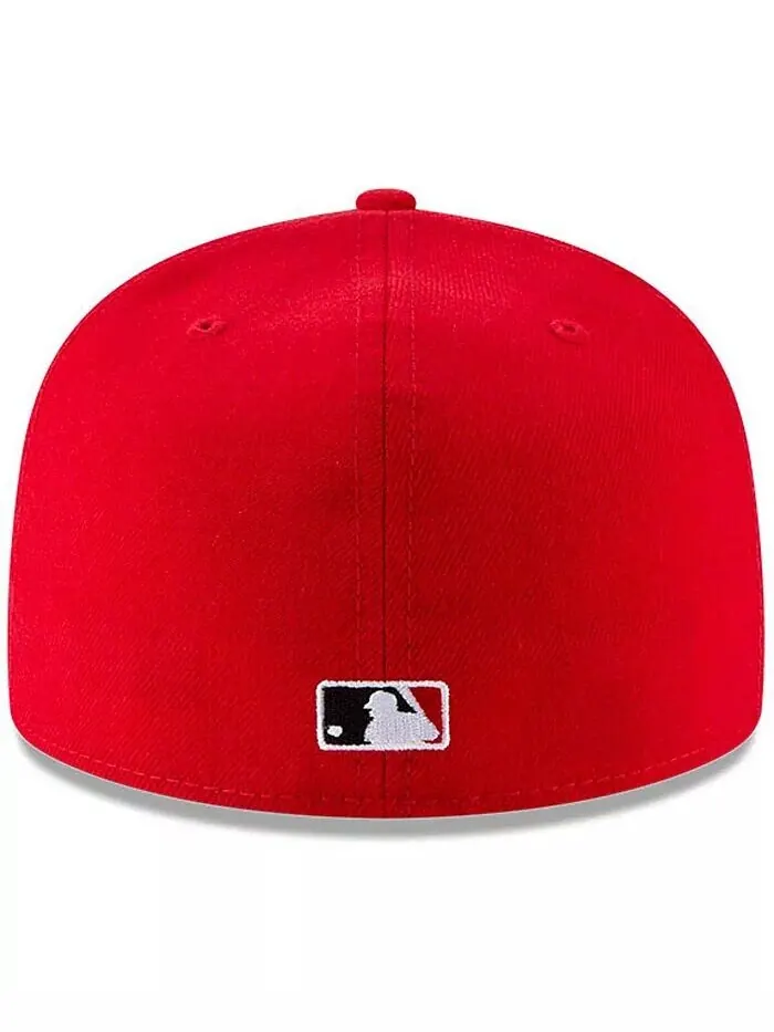 Мужская красная шерстяная шапка Cincinnati Reds 1990 World Series 59FIFTY Fitted Hat New Era — изображение 4 из 4