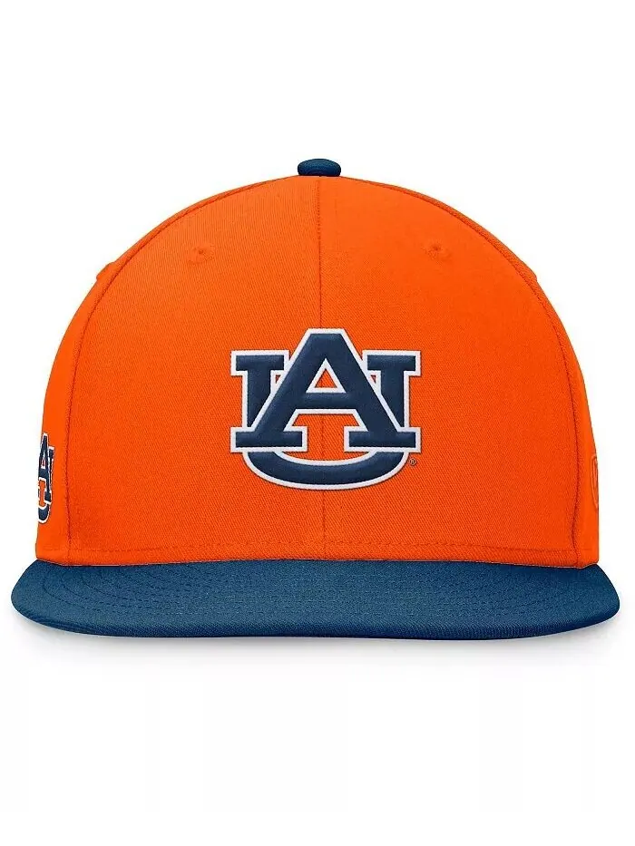Мужская оранжево-синяя шапка Auburn Tigers Rally двухцветная Top of the World — изображение 3 из 4