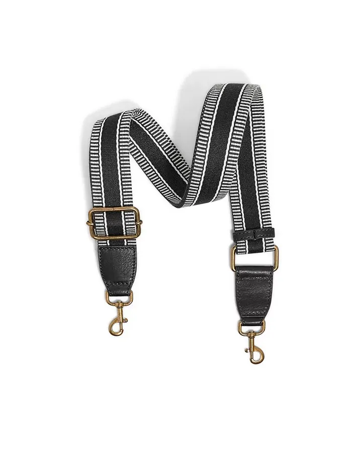 Полосатый ремешок Web Strap American Leather Co. — черный