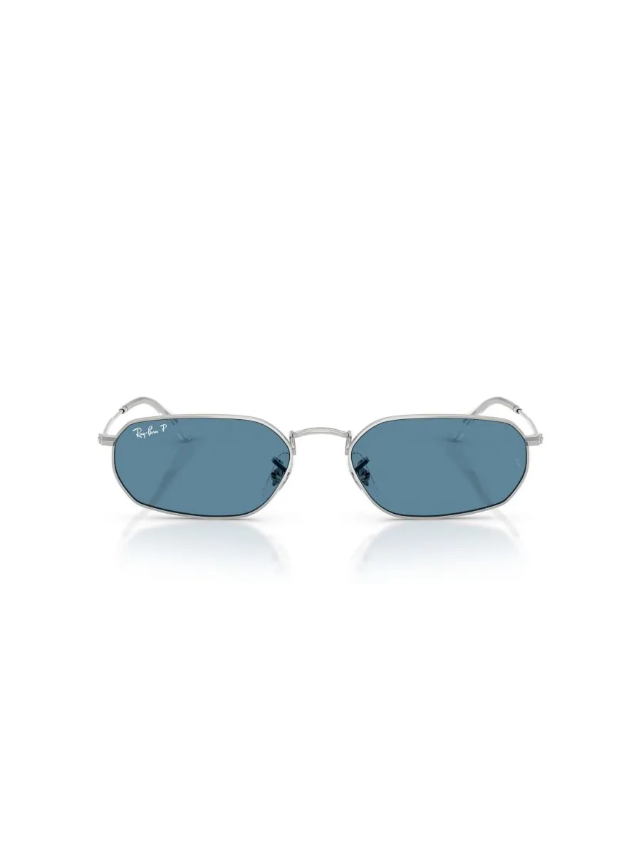 Солнцезащитные очки унисекс с поляризацией, RB3947 Ray-Ban — изображение 3 из 6, серебряный