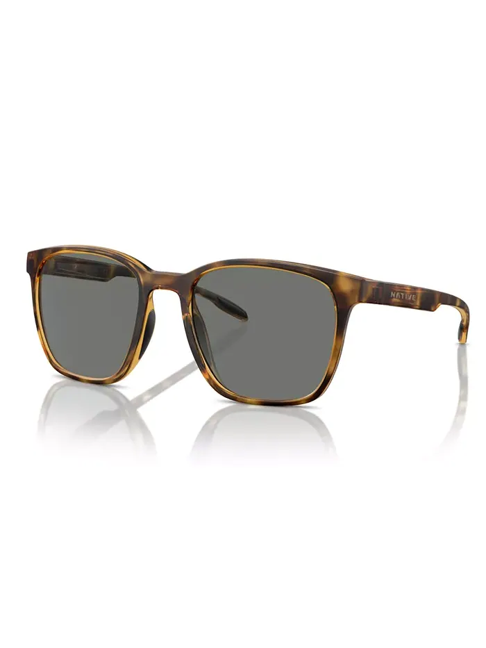 Унисекс поляризованные солнцезащитные очки, Targhee Square Xd9046 Native Eyewear — серый