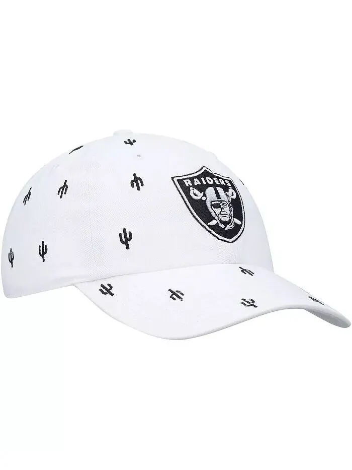 Женская белая регулируемая шляпа '47 Las Vegas Raiders Confetti Clean Up '47 Brand — изображение 4 из 5, белый