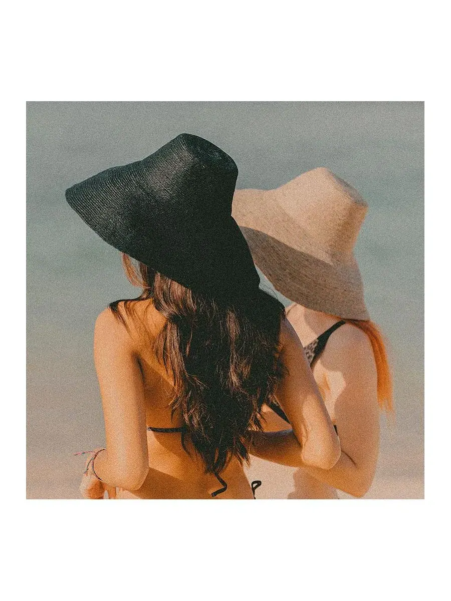 Шляпа из джута с широкими полями Riri Straw Hat Brunna.co — изображение 3 из 5, бежевый