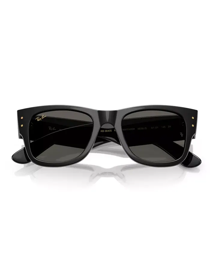 Унисекс солнцезащитные очки MEGA Wayfarer, RB0840S Ray-Ban — изображение 2 из 7, черный