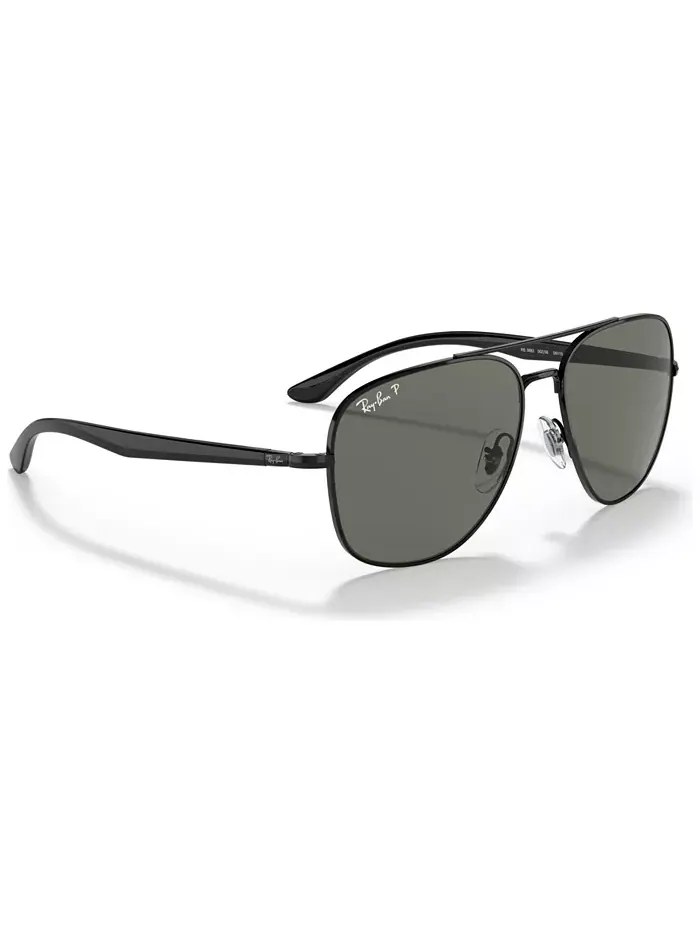 Унисекс поляризованные солнцезащитные очки, RB3683 56 Ray-Ban — изображение 5 из 6, черный