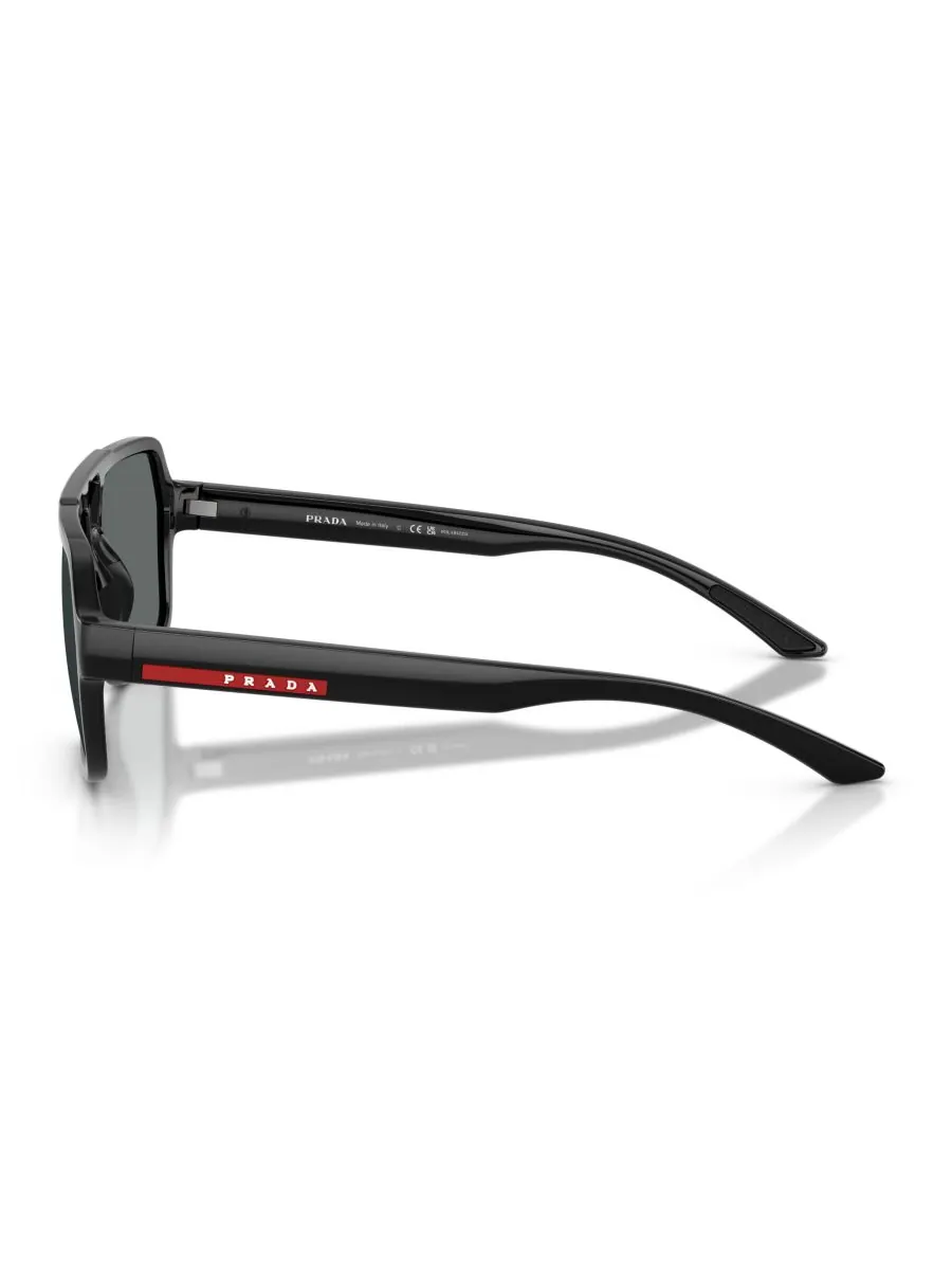 Мужские поляризованные солнцезащитные очки, PS A06S PRADA LINEA ROSSA — изображение 4 из 6, черный