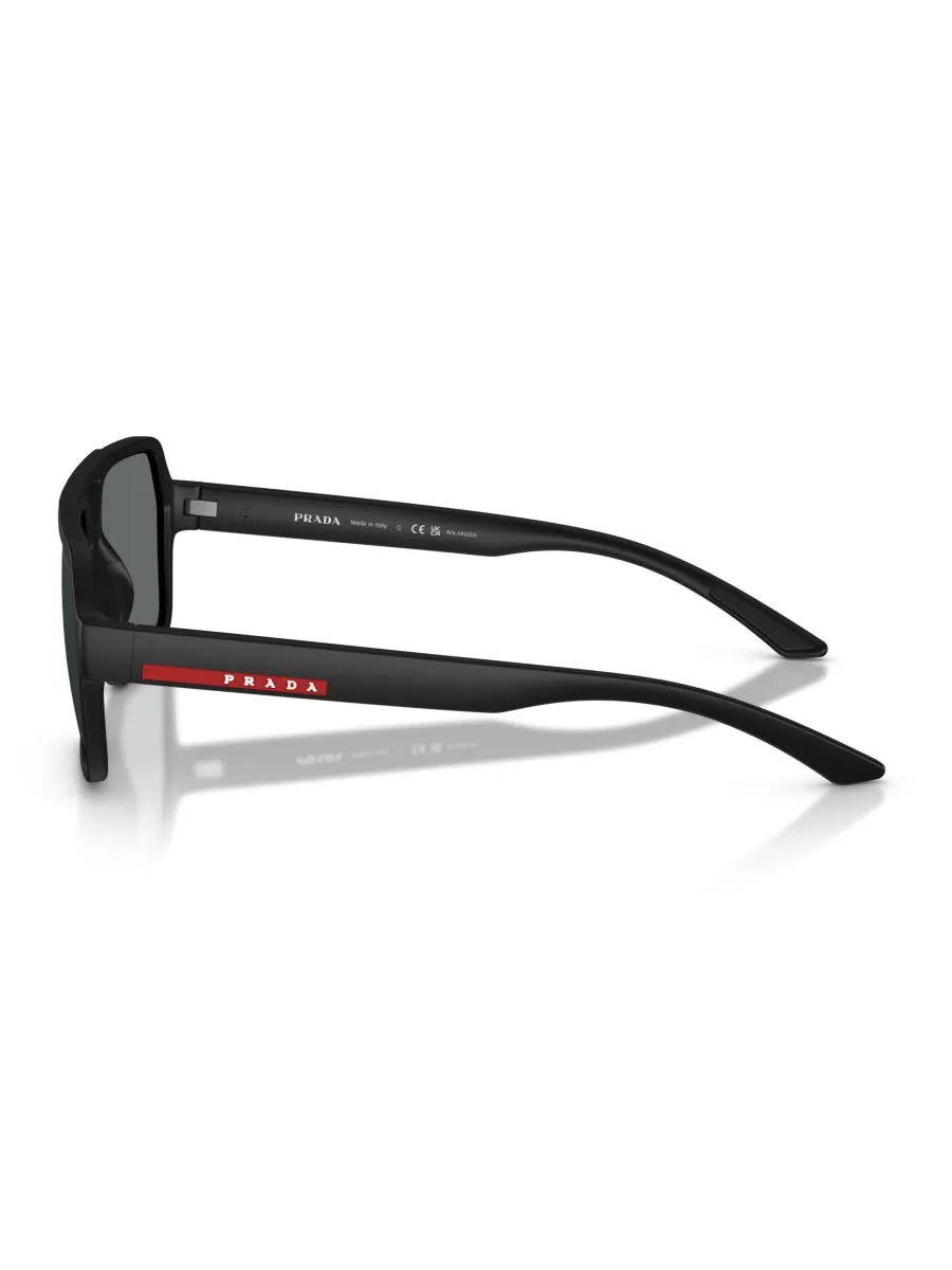 Мужские поляризованные солнцезащитные очки, PS A06S PRADA LINEA ROSSA — изображение 4 из 6, черный