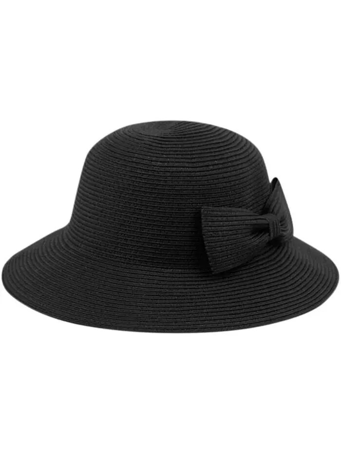 Анжела и Уильям Панама от солнца с лентой и плетением Poly Braid Epoch Hats Company — черный