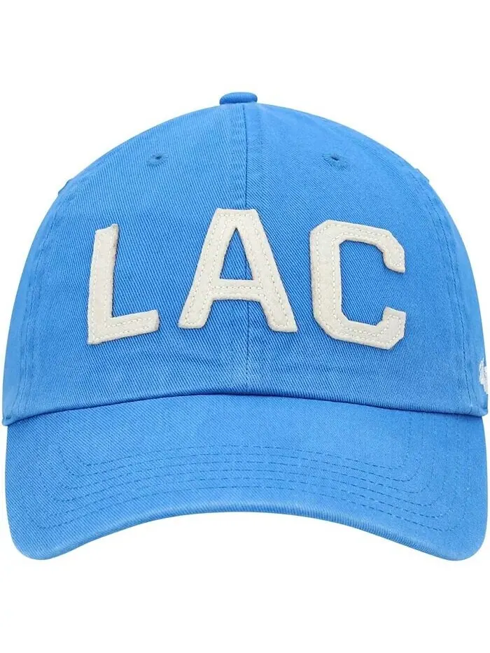 Женская пудрово-голубая шапка Los Angeles Chargers Finley Clean Up Adjustable '47 Brand — изображение 3 из 5