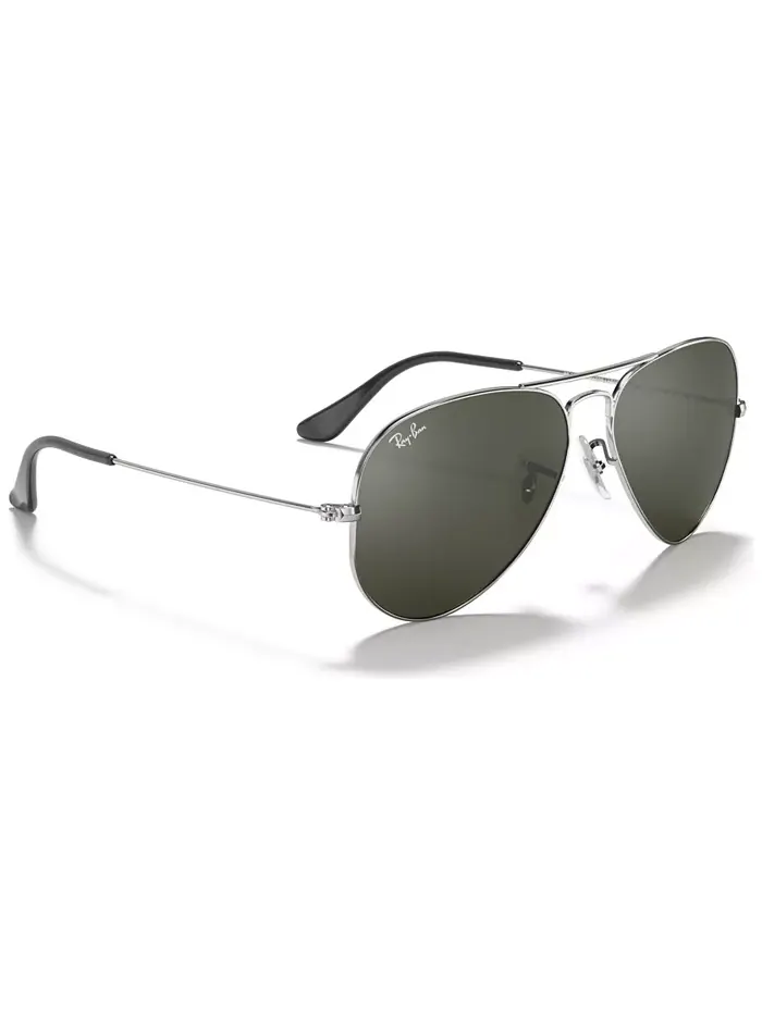 Солнцезащитные очки, RB3025 AVIATOR MIRROR Ray-Ban — изображение 4 из 6, серебряный