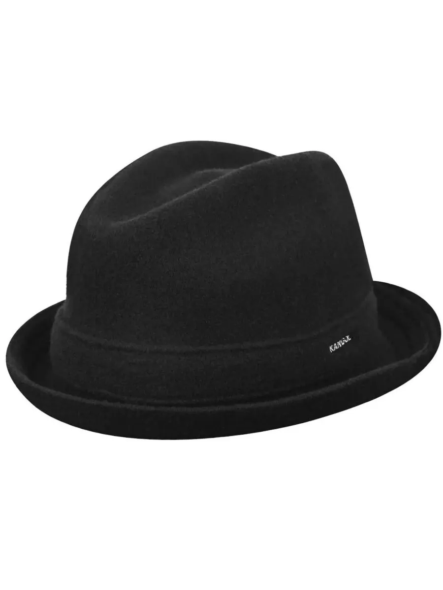 Мужская шерстяная фетровая шляпа-федора для игрока Kangol — черный