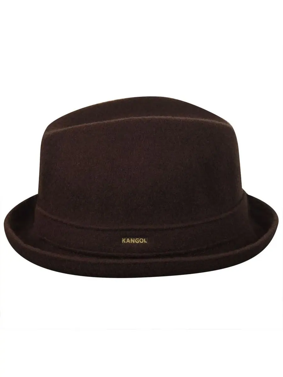 Мужская шерстяная фетровая шляпа-федора для игрока Kangol — изображение 2 из 2, коричневый