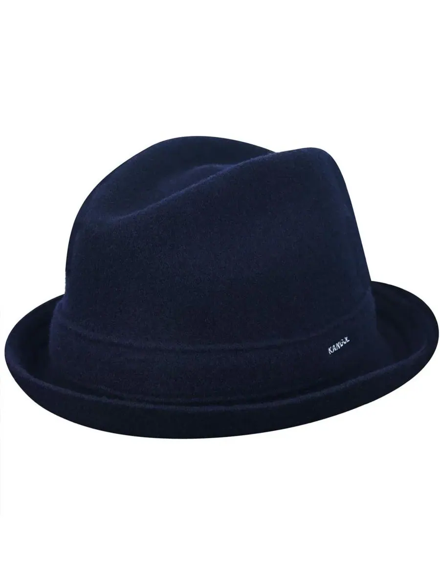 Мужская шерстяная фетровая шляпа-федора для игрока Kangol — изображение 1 из 2, синий