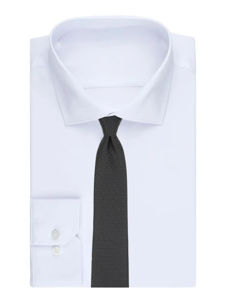 Мужской галстук Tarrant Solid Perry Ellis Portfolio — изображение 3 из 3, черный