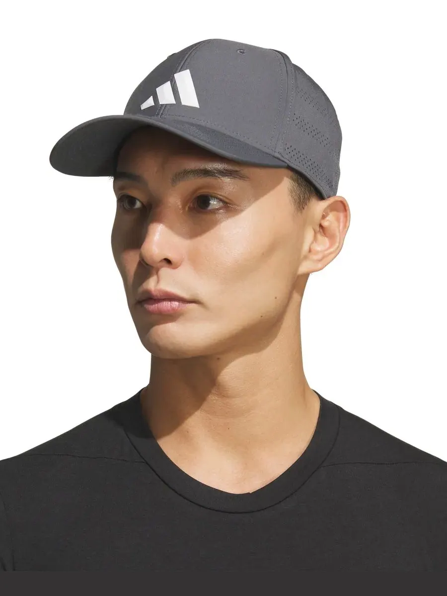 Мужская кепка Game Day из эластичной ткани Adidas — изображение 1 из 3, серый