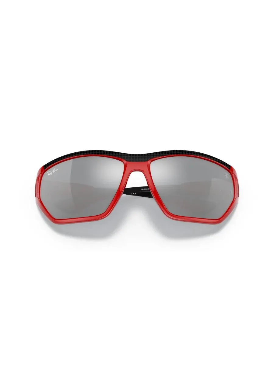 Солнцезащитные очки из нейлона, геометрическая оправа Ray-Ban RB8359M — изображение 5 из 6, красный