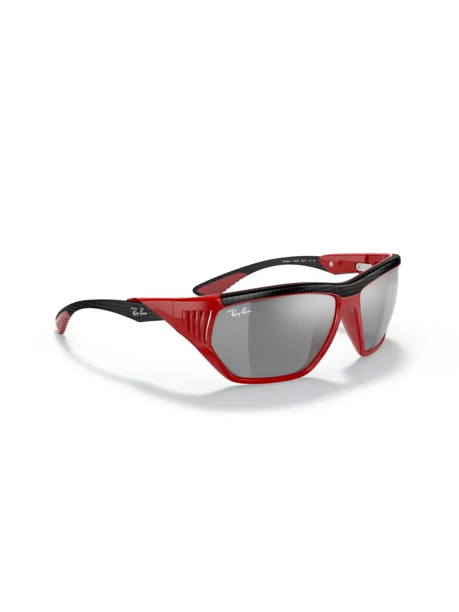Солнцезащитные очки из нейлона, геометрическая оправа Ray-Ban RB8359M — изображение 6 из 6, красный