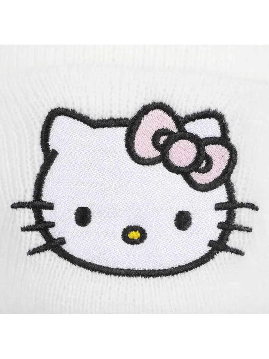 Шапка-бини с вышивкой Hello Kitty Hello Kitty — изображение 4 из 11, белый