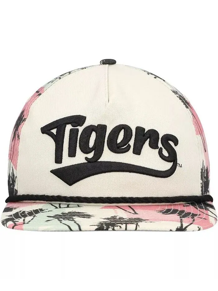 Мужская кремовая каштановая кепка для гольфиста High Tide Tigers Snapback New Era — изображение 3 из 3, бежевый