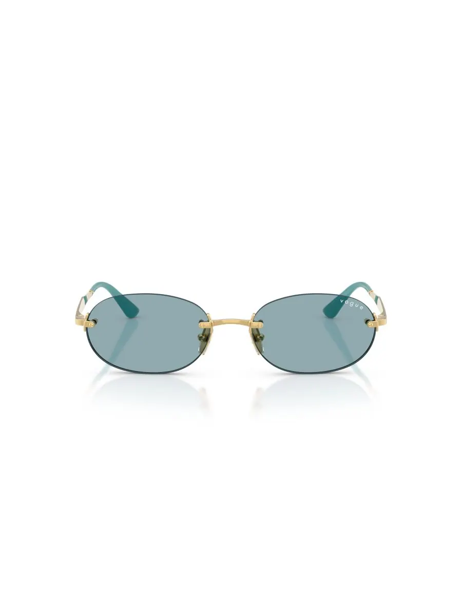 Женские овальные солнцезащитные очки, VO4342S Vogue Eyewear — изображение 3 из 10, золото