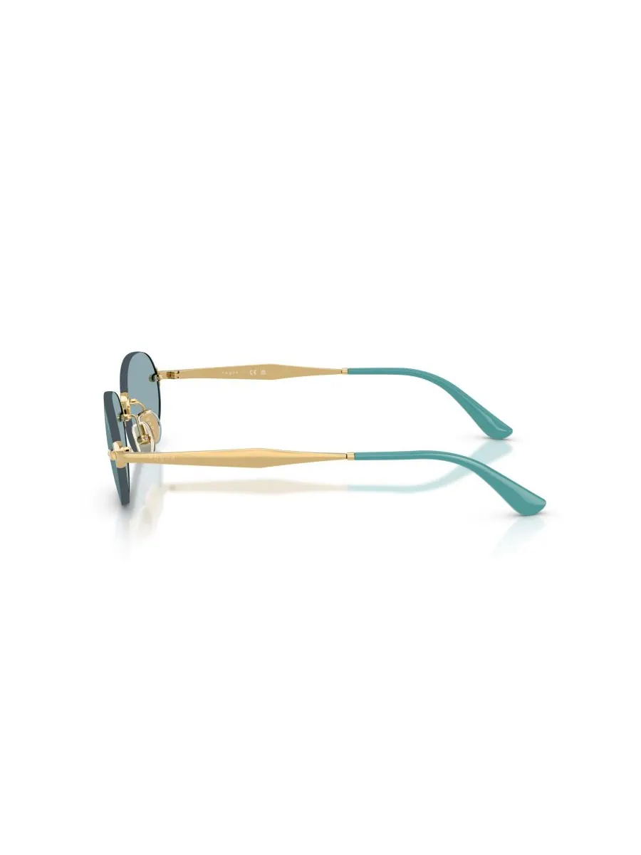 Женские овальные солнцезащитные очки, VO4342S Vogue Eyewear — изображение 4 из 10, золото