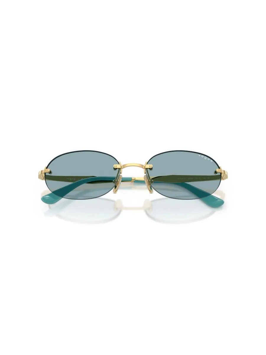Женские овальные солнцезащитные очки, VO4342S Vogue Eyewear — изображение 6 из 10, золото