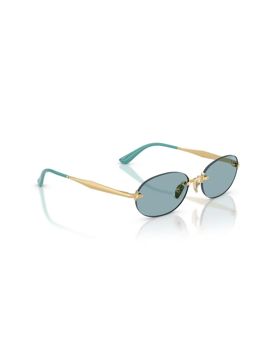 Женские овальные солнцезащитные очки, VO4342S Vogue Eyewear — изображение 7 из 10, золото