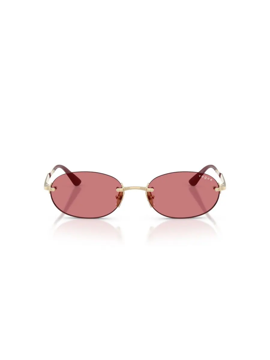 Женские овальные солнцезащитные очки, VO4342S Vogue Eyewear — изображение 2 из 10, бледный золотистый