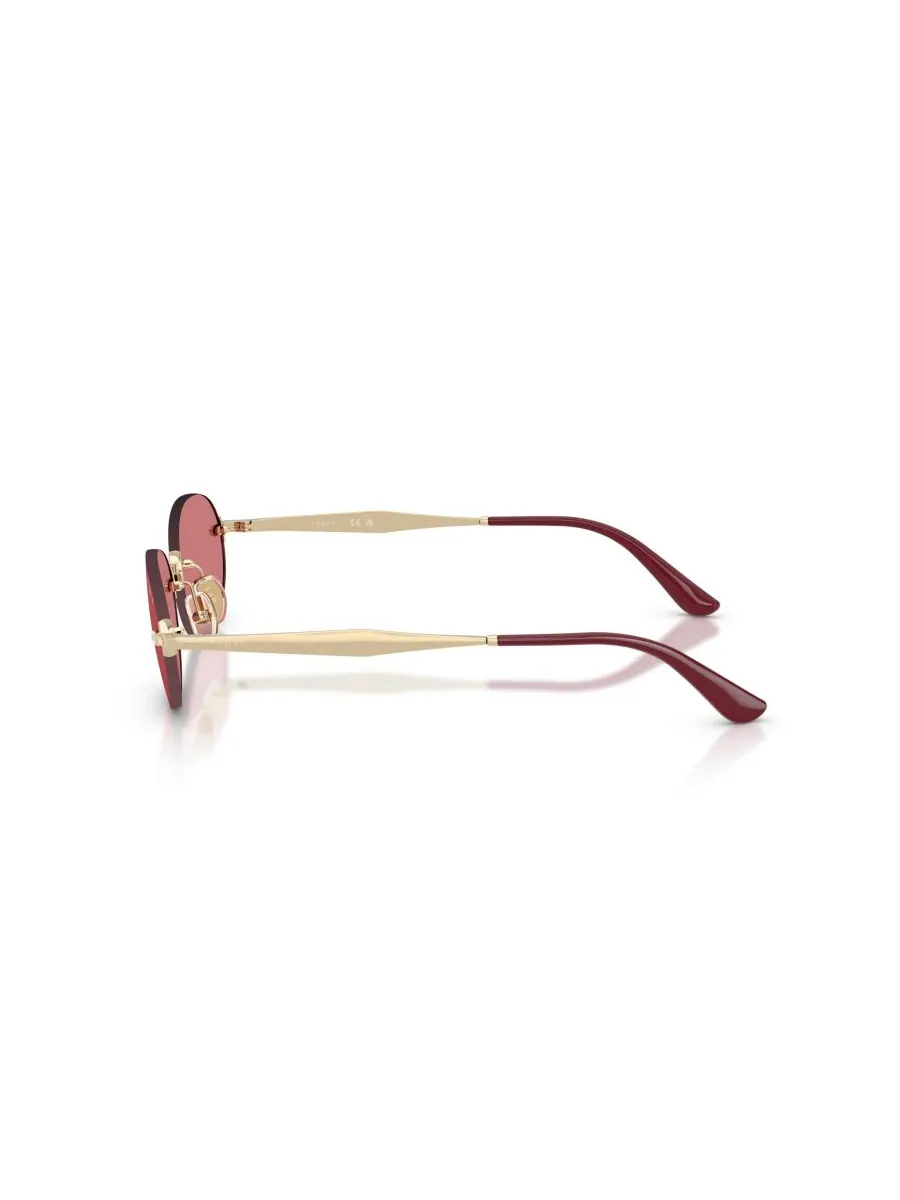 Женские овальные солнцезащитные очки, VO4342S Vogue Eyewear — изображение 5 из 10, бледный золотистый