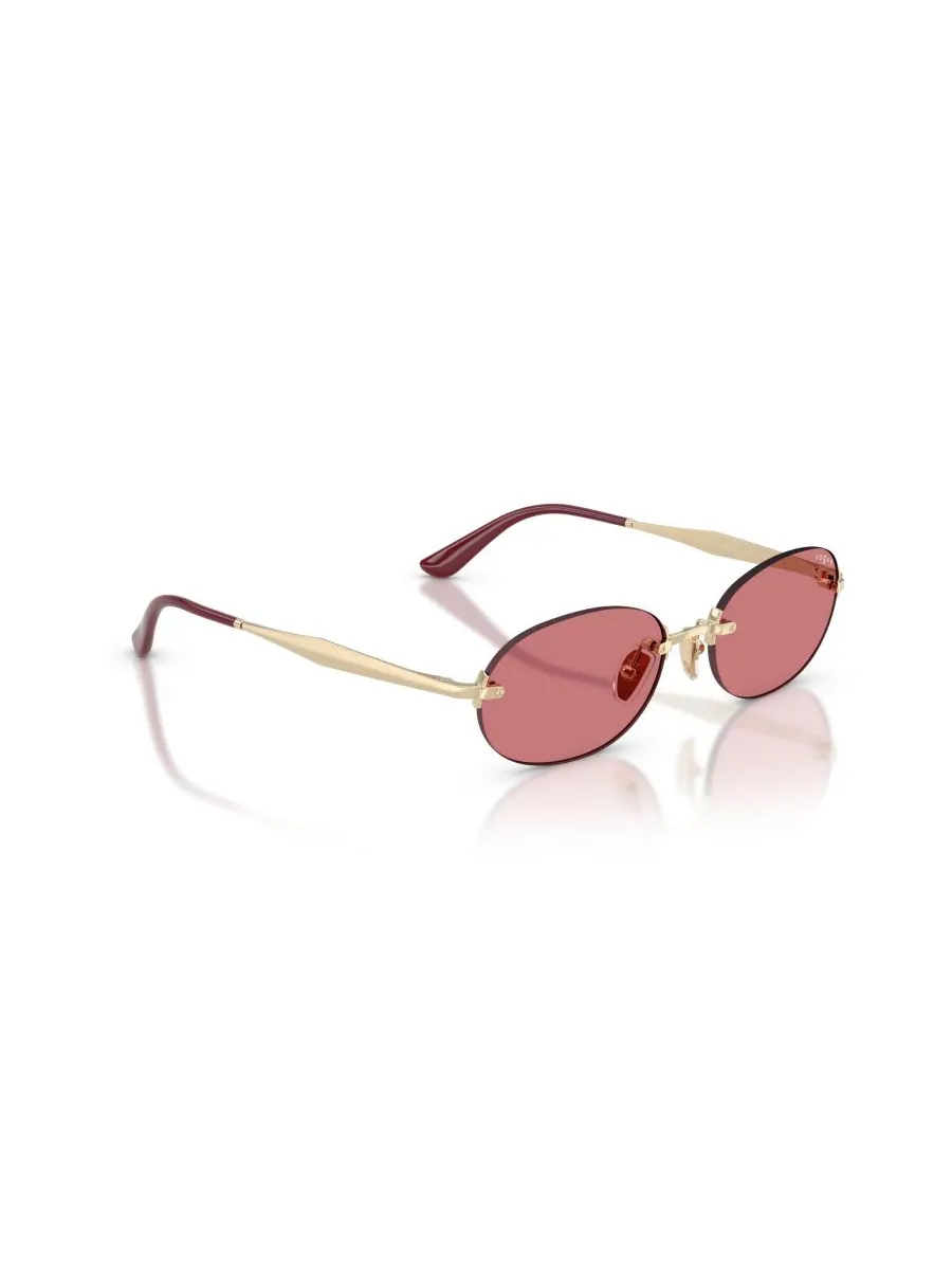 Женские овальные солнцезащитные очки, VO4342S Vogue Eyewear — изображение 7 из 10, бледный золотистый