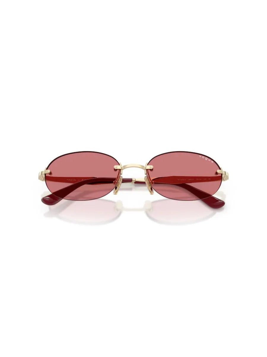 Женские овальные солнцезащитные очки, VO4342S Vogue Eyewear — изображение 10 из 10, бледный золотистый