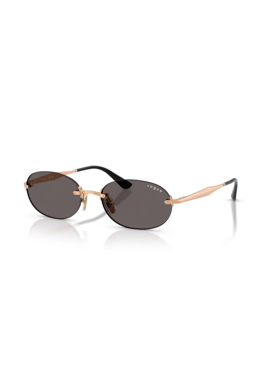 Женские овальные солнцезащитные очки, VO4342S Vogue Eyewear — изображение 1 из 10, розовый золотистый