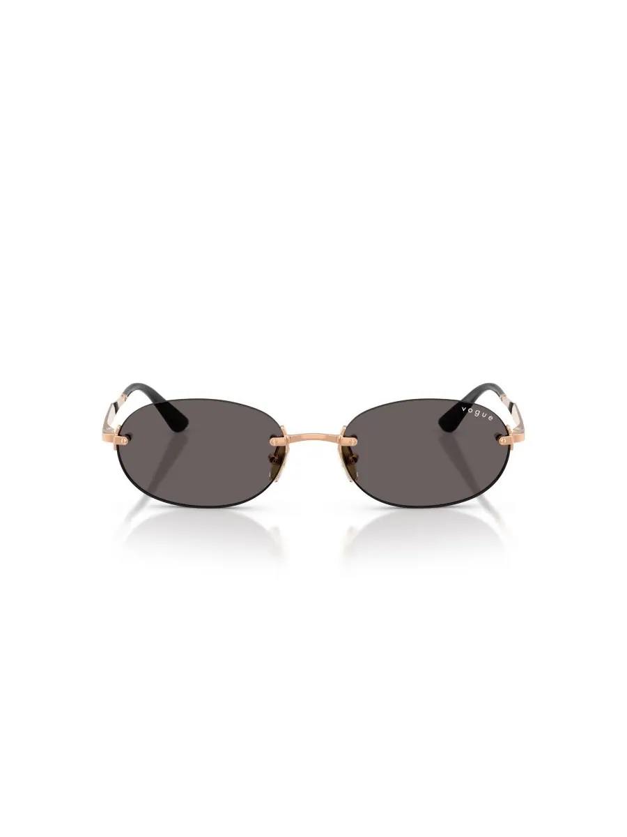 Женские овальные солнцезащитные очки, VO4342S Vogue Eyewear — изображение 2 из 10, розовый золотистый