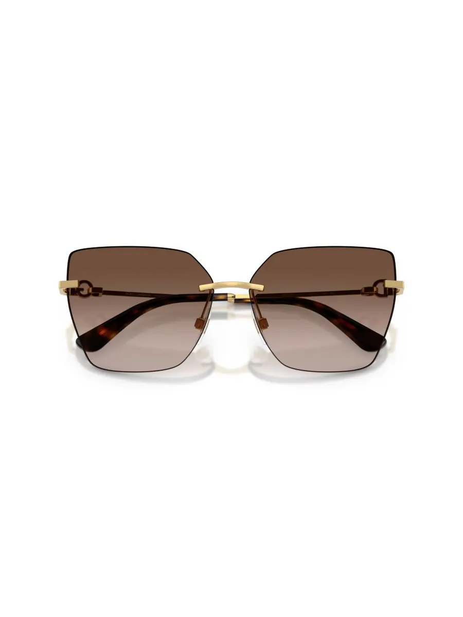 Женские солнцезащитные очки кошачий глаз, DG2321 Dolce&Gabbana — изображение 5 из 5, темный золотистый